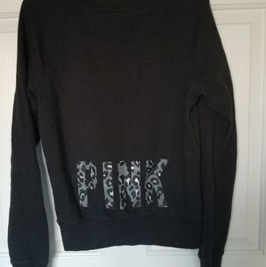 Crew Neck Love Pink Sweater